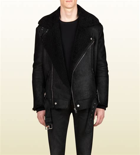 mens black gucci coat|gucci men jackets for sale.